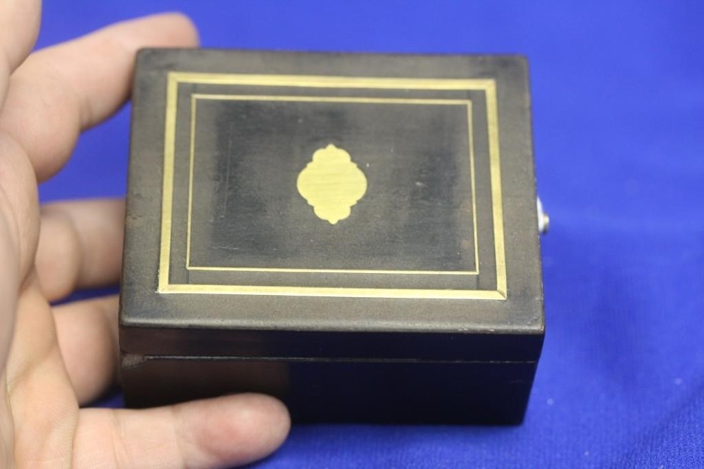 A 19th Century Gold Inlaid Watch Box