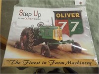 Oliver 77 Metal Sign-New - 16"Wx12 1/2"H