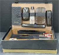 (E) Vintage Men’s Travel Kit with First Aid,