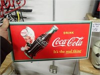 Coca Cola Metal Sign - 16"Wx18"H