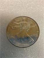 1997 Walking liberty 1 Oz silver dollar