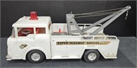 (E) Louis Marx & Co Battery Operated Tow Truck.