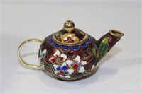 A Small Chinese Cloisonne Teapot