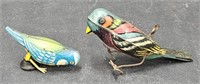 (E) Tin Litho Birds Include Smaller Bird Marked