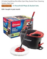 O-Cedar EasyWring Microfiber Spin Mop, Bucket