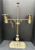 (E) Federal Style Two Bulbed Table Lamp 29in H.