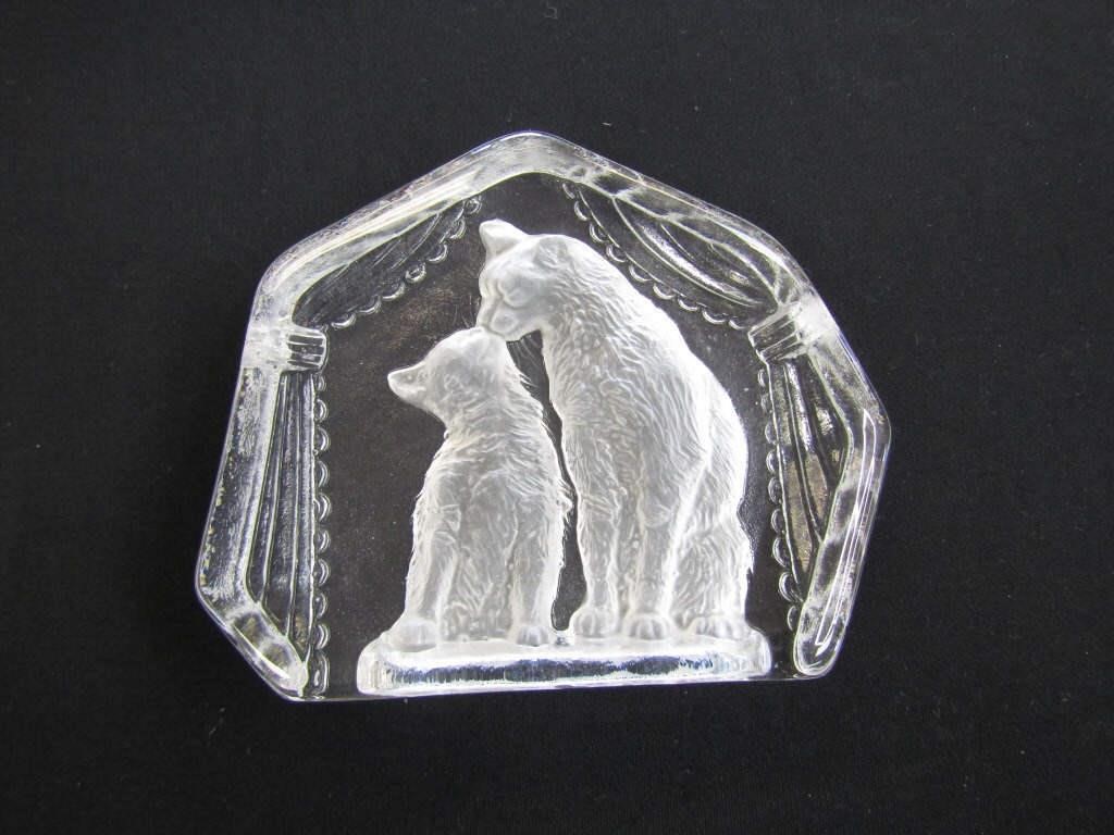 Goebel Glass Cats Art Glass