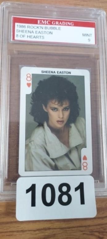 1986 SHEENA EASTON ROCK MINT 9 GRADED CARD