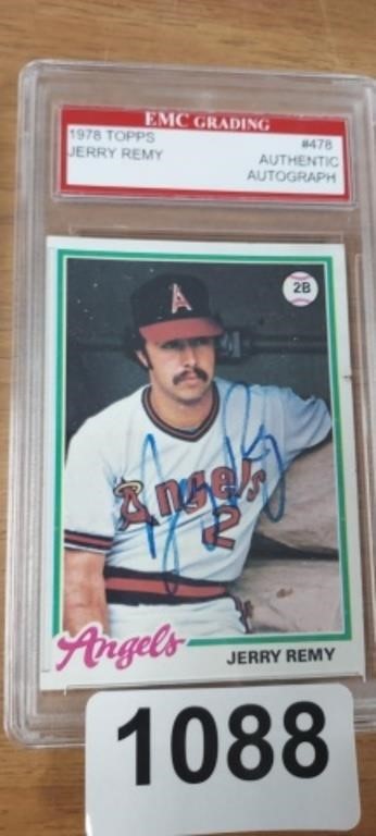 1976 JERRY REMY AUTOGRAPHED CARD AUTHENTIC