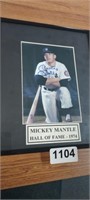 MICKEY MANTLE AUTOGRAPHED 8 X 10 PHOTO WITH COA