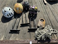 Bike Racks/Helmets, Garage Pulley System