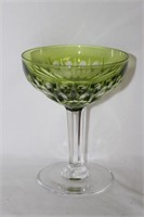 A Green Glass Wire Glass