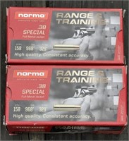 100 rnds .38 Special Norma Ammo
