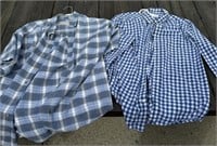 2 - Size L Button Up Shirts