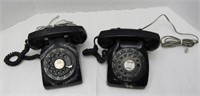 2 Old Fashioned Rotary Telephones