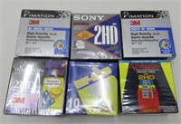 6 New Boxes Diskettes