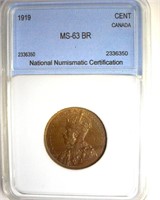 1919 Cent NNC MS63 BR Canada