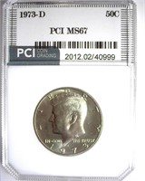 1973-D Kennedy MS67 LISTS FOR $250