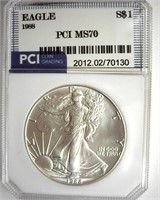 1988 Silver Eagle MS70 LISTS $2350