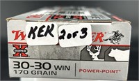 Winchester 30-30 Win Ammo Full Box 170 Grain