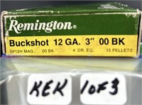 Remington OO 12 Ga Buckshot Full Box