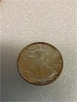 1992 Walking liberty 1 Oz silver dollar