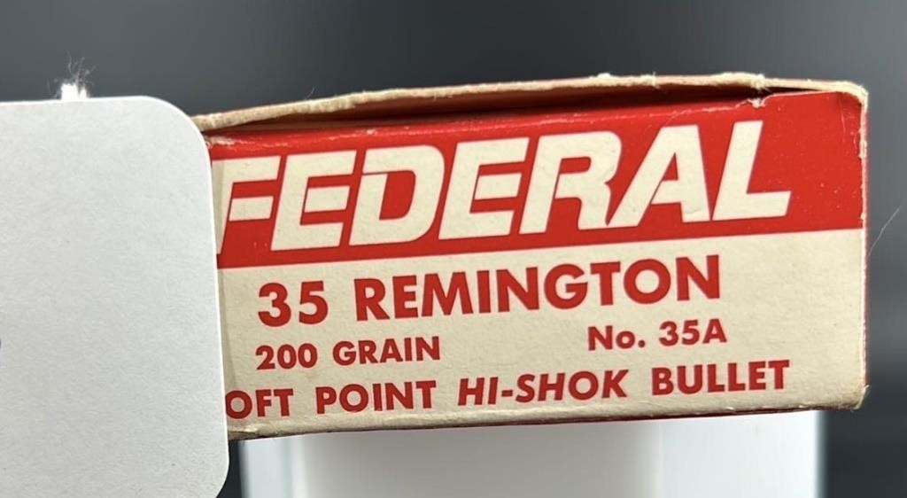 Federal 35 Remington Ammo Full Box