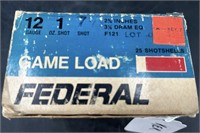 Federal Game Load 12 Ga Ammo Full Box