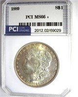 1889 Morgan MS66+ LISTS $3750