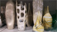 10 Assorted Vases