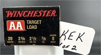 Winchester 20 Ga Target Load Full Box