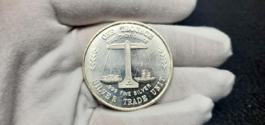 1 Troy Ounce Silver Round "Trade Unit"