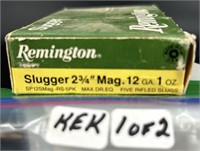 Remington Slugger Mag 12 Ga 2 3/4 Ammo Full Box