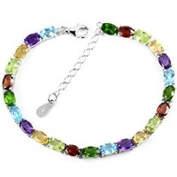 Natutal AMETHYST TOPAZ GARNET CITRINE PERIDOT Brac