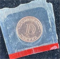 Vintage Copper Cent Treasury Token - Uncirculated