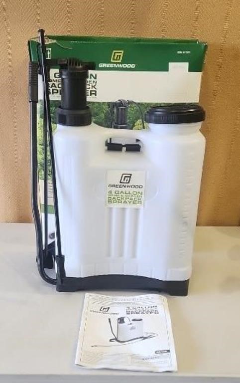 New 4gal Backpack Sprayer, Missing wand