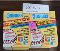 14  PKS. DONRUSS BASEBALL PUZZLE & CARDS