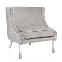 Portofino Chair – Grey Velvet $790
