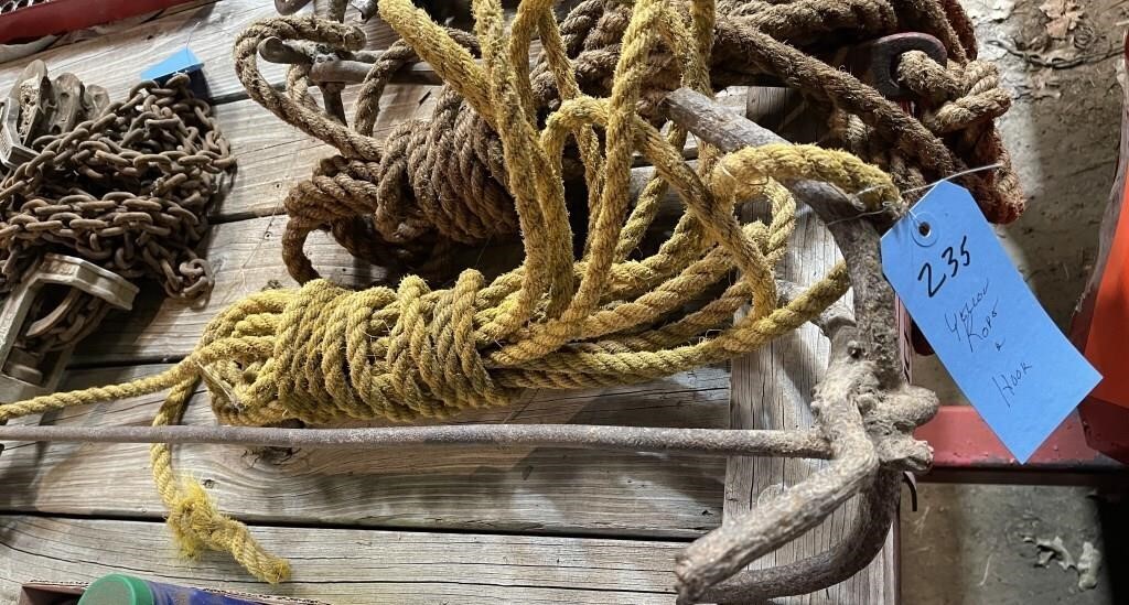 Yellow Rope & Hook
