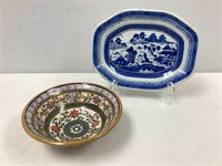 Ironstone Bowl and Plate