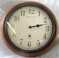 STERLING&NOBLE ROUND BROWN CLOCK
