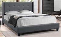 Waldorf Double Bed Grey Fabric