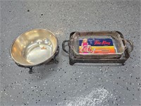 Silver Plate & Fire King ovenware