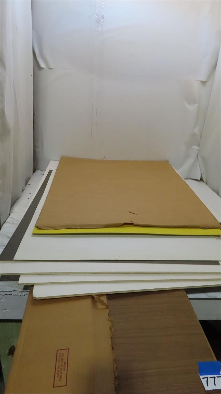 assorted poster board