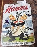 HAMM'S BEER METAL SIGN