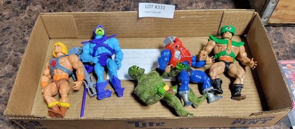 5 MASTERS OF THE UNIVERSE ACTION FIGURES