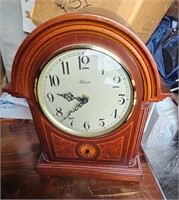 Hermle Clock Barrister Mantel Clock in Mahogany