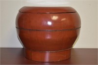Vintage Chinese Wooden Rice or Food Holder