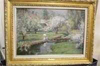 A Monet Style Print on Canvas