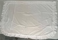 Lot of  White Curtains with a Ruffled Edge